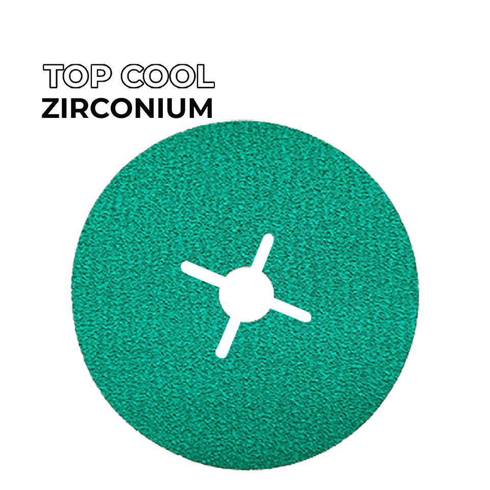 Фибровые диски ZF10 ZIRCONIUM с охлаждающим покрытием TOP COOL